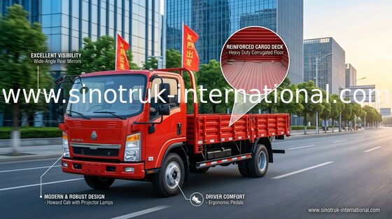 Euro multifuncional del motor diesel 85HP 2 camiones comerciales de poca potencia