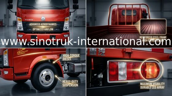 SINOTRUK HOWO 5 toneladas de camiones de poca potencia para el transporte vegetal