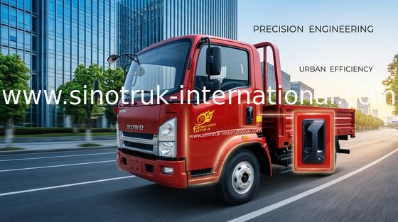 Camiones de poca potencia rojos SINOTRUK HOWO 4,5 toneladas con el motor 490Xichai