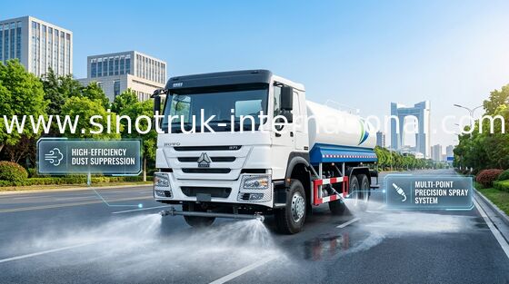 Capacidad grande blanca del camión del tanque de agua de SINITRUK 6x4 LHD 371HP 18CBM