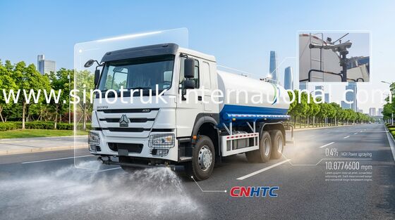 HOWO 6*4 Conducción de camión de rociadores de agua de ingeniería a gran escala de 18 m3 de 400 CV (camión de agua/spray de agua, adecuado para la supresión del polvo de la carretera y el riego)