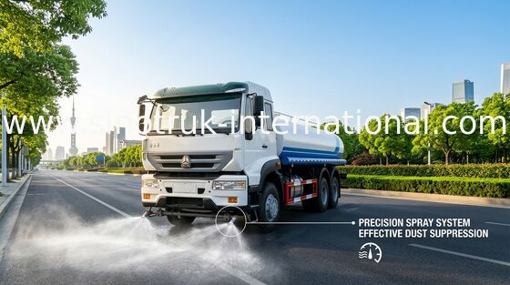 Ajardine el agua de la ingeniería que asperja el camión del tanque SINOTRUK 25CBM ZZ1251M4441W