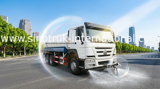 Camiones del tanque de agua de SINOTRUK HOWO 6x4 LHD 371HP 18CBM