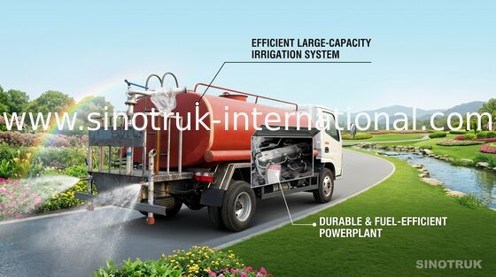 Camión del tanque de agua de ZZ1127G4215C1 SINOTRUK HOWO para limpiar con un chorro de agua del camino