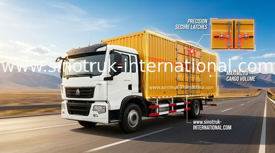 Vehículo del camión del euro 2 de Van Cargo Truck SINOTRUK HOWO 4X2 LHD de la alta seguridad