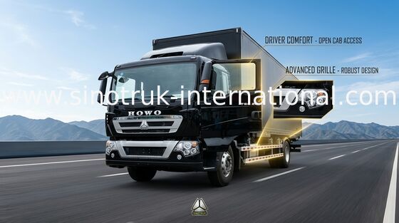 Semi-trailer Cargo Van Truck SINOTRUK HOWO 16-20 toneladas de 4X2 LHD 290HP