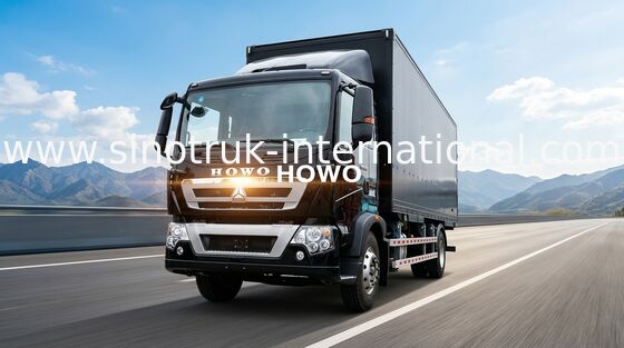 16 Tons Cargo Van Truck SINOTRUK HOWO, camiones de poca potencia de la caja para la entrega