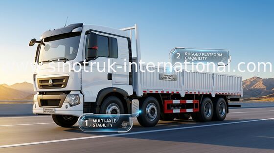 Camión del cargo de SINOTRUK HOWO 25 toneladas de 6X2 LHD Euro2 290HP para la logística ZZ1257M56C7C1A