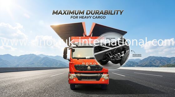 vehículos comerciales grandes de la capacidad de cargamento del cargo de 8X4 LHD Wing Van Cargo Truck