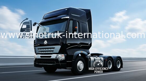 El euro 2 del camión LHD 6X4 del tractor A7 371 HP con poder ayudó a la dirección hidráulica