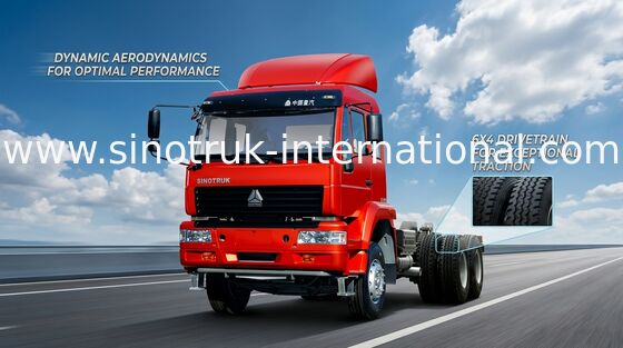 Camión 6X4 Euro2 290HP ZZ4251M3241W del tractor remolque de la estructura compacta