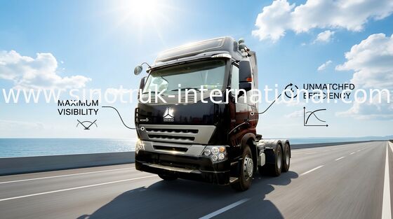 camiones resistentes del tractor de 6X4 HOWO, 4 tractores electrónicos y camiones volquete del motor diesel de la inyección de carburante del movimiento