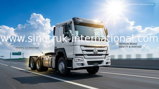 Sinotruk Howo de segunda mano camiones tractores reformados 6 × 4 en buen estado
