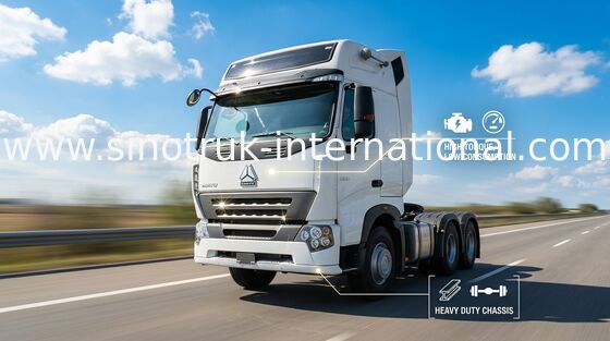 Remolque principal LHD 6X4 Euro2 336HP del camión con dos la litera ZZ4257N3247N1B