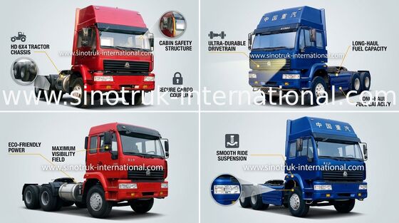 Príncipe de oro LHD 6X4 Euro2 290HP ZZ4251M3241W del camión SINOTRUK del tractor