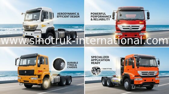 Príncipe de oro 6X4 Euro2 336HP 25Tons ZZ4251N3241W del camión SINOTRUK del tractor