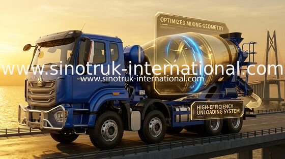 Camión Mezclador de Hormigón SINOTRUK HOWO NX 371HP 8*4 12 Ruedas, Hormigonera, Camión Mezclador de Cemento
