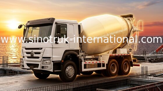 SINOTRUK HOWO LHD 6×4 10 ruedas camión mezclador de hormigón de alta potencia 400 CV