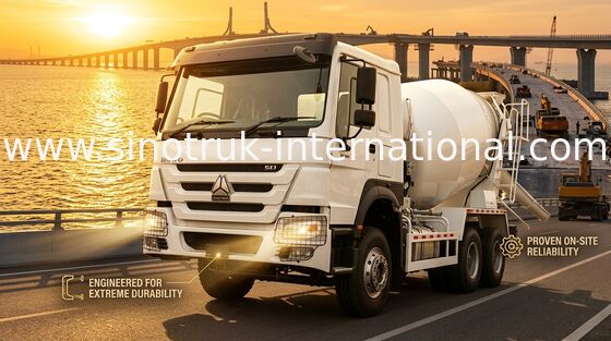 Camión de mezclador HOWO de alta potencia de 400 CV 6-12CBM LHD 6×4 10 ruedas