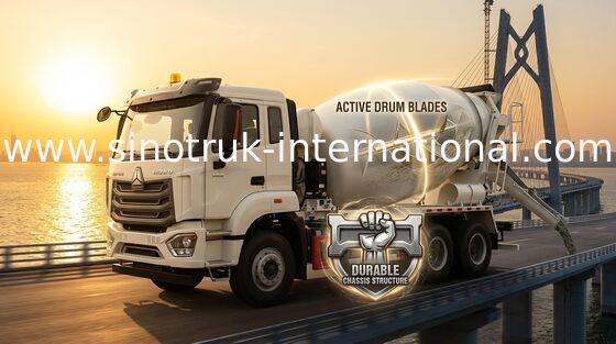 Nuevo camión de mezcla de hormigón Howo 16CBM 8 X 4 Euro 2 400hp Construcción