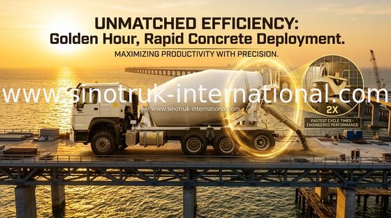 Sinotruk Howo camión mezclador de hormigón 10-20CBM 6 x 4 Euro 380Hp Construcción