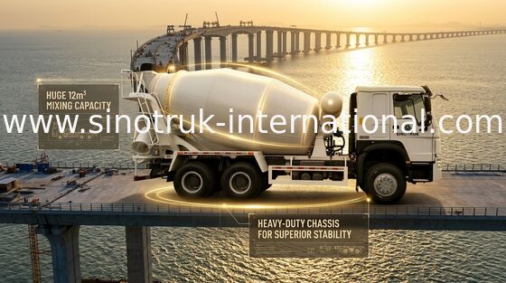 Del camión 6 x 4 del mezclador concreto de 10-20CBM SINOTRUK HOWO construcción 340Hp del euro 2