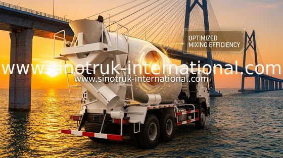 LHD 6×4 10 rueda caballos de fuerza 340HP del camión del mezclador concreto de HOWO los altos