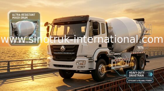 Camión Euro2 290HP 6X4 ZZ5255GJBM3846B1 de la bomba del mezclador concreto de SINOTRUK HOHAN