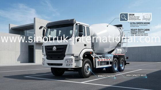 Camión industrial del mezclador concreto, remolque RHD 6X4 del hormigón preparado
