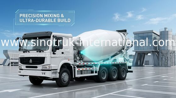 Camión SINOTRUK HOWO 12CBM Euro2 290HP 6X4 RHD ZZ5257GJBM4048W del mezclador concreto