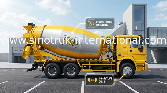 Camión SINOTRUK HOWO 12CBM Euro2 371HP 6X4 LHD ZZ5257GJBN4048W del mezclador concreto