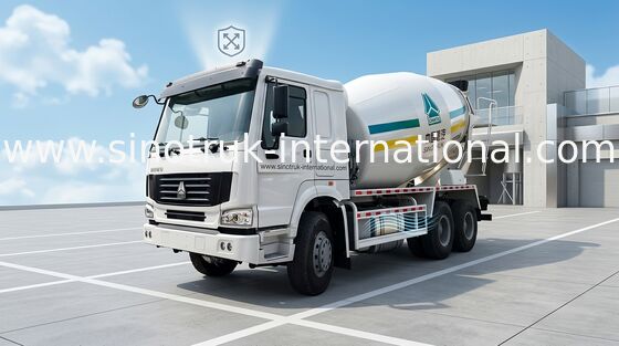 Camión móvil del mezclador concreto, remolque del hormigón preparado de 9CBM 290HP 6X4 LHD
