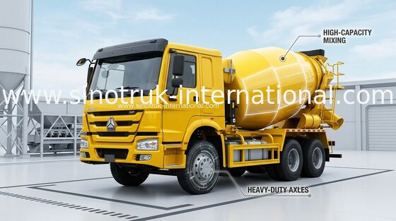 Camión SINOTRUK HOWO 12CBM Euro2 336HP 6X4 LHD ZZ5257GJBN4048W del mezclador concreto