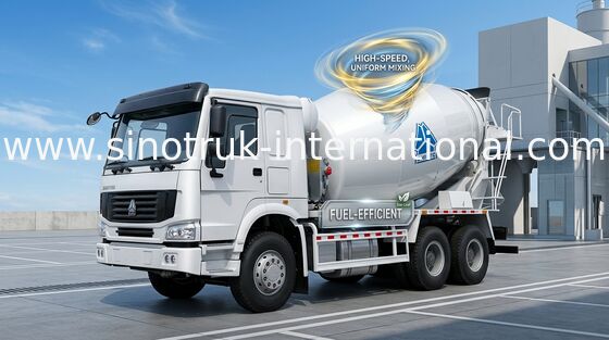 Camión SINOTRUK HOWO 12CBM Euro2 371HP 6X4 RHD ZZ5257GJBN4048W del mezclador concreto