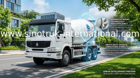 Camión 12CBM 336HP 6X4 LHD ZZ5257GJBN4048W del mezclador concreto de SINOTRUK HOWO