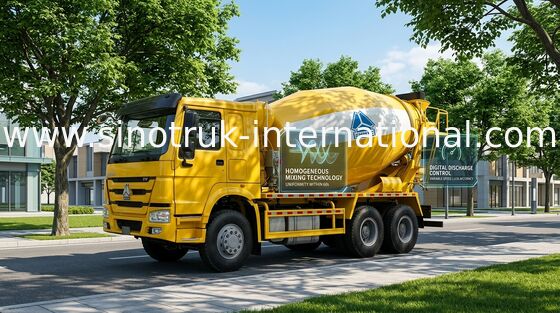 Camión 12CBM 336HP 6X4 RHD ZZ5257GJBN4048W del mezclador concreto de SINOTRUK HOWO