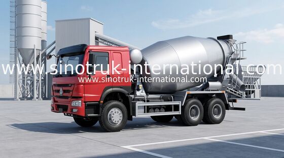 Camión 10 CBM del mezclador concreto de SINOTRUK HOWO para el transporte concreto