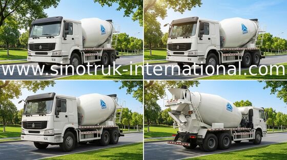 Camión SINOTRUK HOWO 12CBM 336HP 6X4 RHD ZZ5257GJBN4048W del mezclador concreto