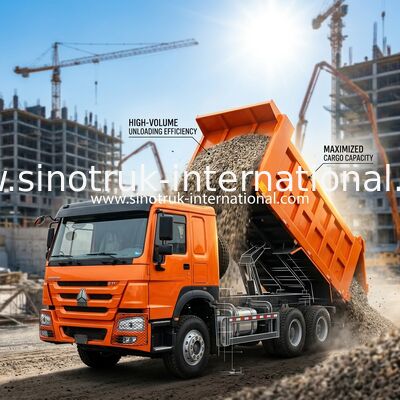 371HP 6x4 camión de basura 20.01CBM Maestría de carga útil para la eficiencia de trabajo pesado