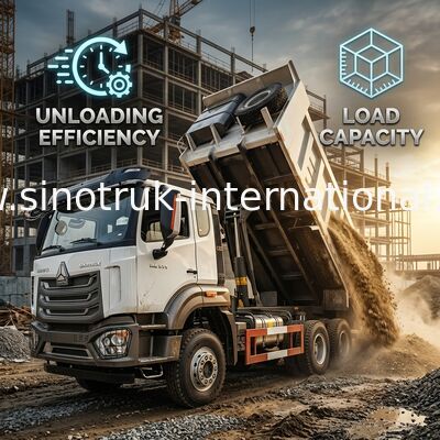 HOWO NX 371HP 6*4 20m3 Camión de carga de elevación central de alta potencia con un cuerpo de carga de elevación central eficiente
