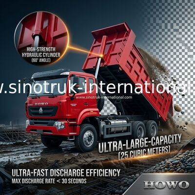 SINOTRUK HOHAN Nuevo Howo 6X4 RHD 10 ruedas con lonas reforzadas puerta trasera dura transporte eficiente