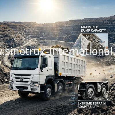 Camión con remache SINOTRUK HOWO 400HP 12 ruedas LHD 31 toneladas 20-30CBM