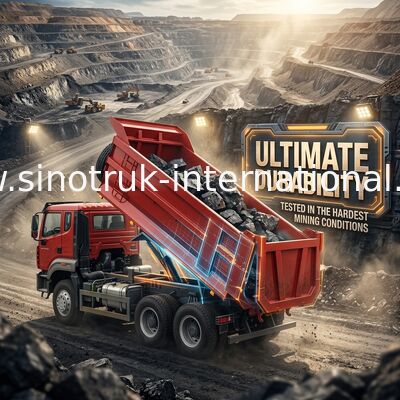 SINOTRUK HOWO N7 camión de descarga con tirador 6 × 4 10 ruedas 380 CV para exportación Tipo U fácil de descargar