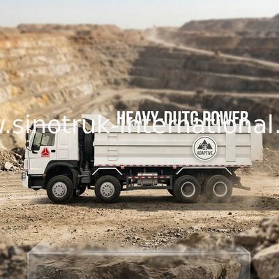 SINOTRUK HOWO Camión de descarga de volquetas de minería de 12 ruedas 400 CV tipo 8 × 4 U