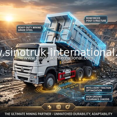 ZZ3257V3847B1 Alta potencia de caballos HOWO Camión con tirador 6×4 10 ruedas 400 CV Bajo consumo de combustible