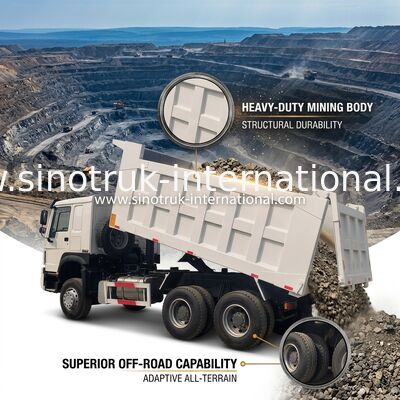 Sinotruk Howo camiones de descarga usados 371hp o 375 hp 6 × 4 renovación