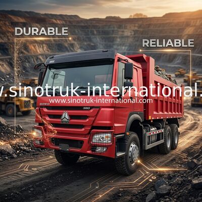 SINOTRUCK Howo tirador camión de descarga 380hp 6 × 4 20CBM Caja 10 ruedas