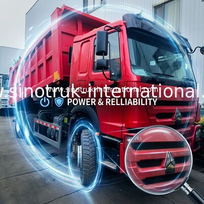 Sinotruk Howo camión de descarga con tirador 380hp 6 × 4 con cilindro hidráulico Hyva para minería