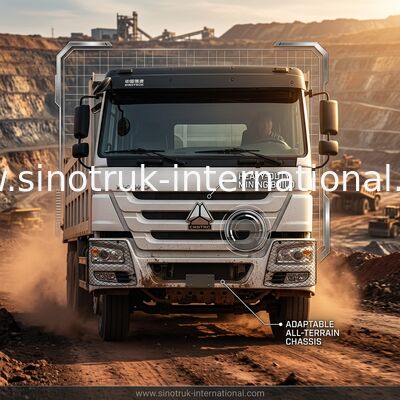 Blanco LHD 10Wheels de SINOTRUK HOWO Tipper Dump Truck 6×4 400HP 20CBM