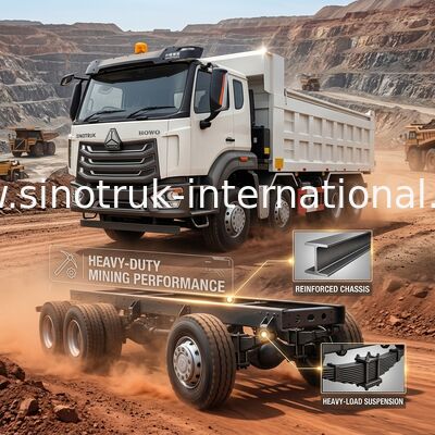 × 4 de Sinotruk Howo Tipper Dump Truck Brand New 380Hp Rhd 12Wheels 8